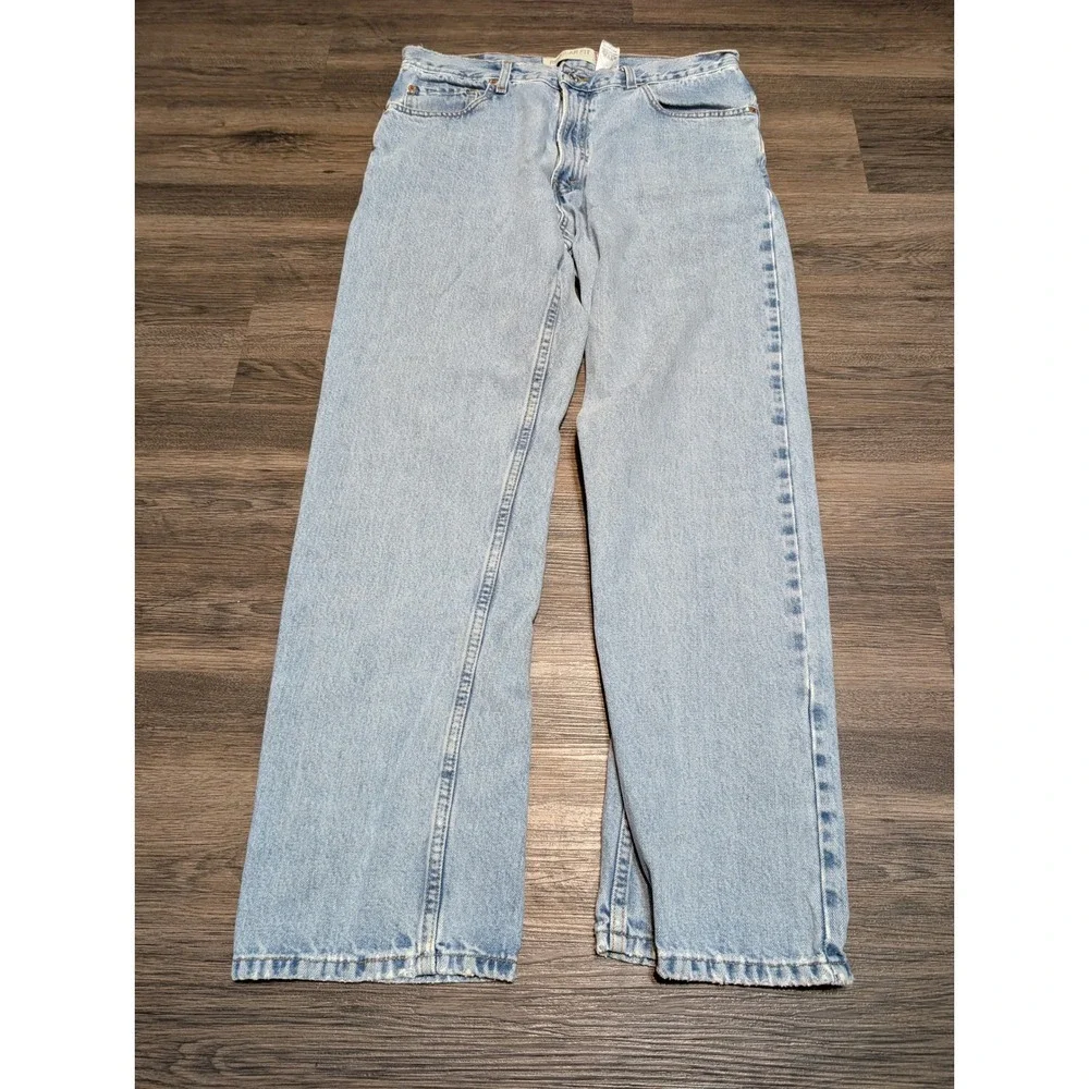 Levi's 505 Regular Fit Jeans W36 L32 Light Wash Denim Mens Pants